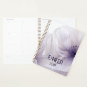 Mooie paarse bloem close-up planner (Display)