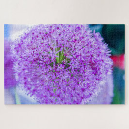 Mooie paarse bloem legpuzzel