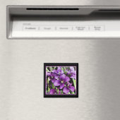 mooie paarse bloem magneet (Insitu (Vaatwasser))