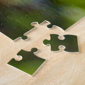 Mooie paarse bloem met honingbij legpuzzel (Zijkant)