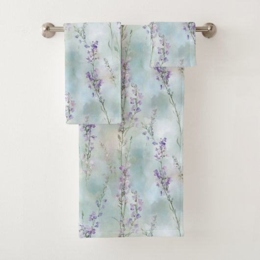 Mooie Paarse Bloemen Bad Handdoek (Insitu)