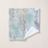 Mooie Paarse Bloemen Bad Handdoek (Wasdoekje)