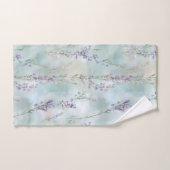 Mooie Paarse Bloemen Bad Handdoek (Handdoek)