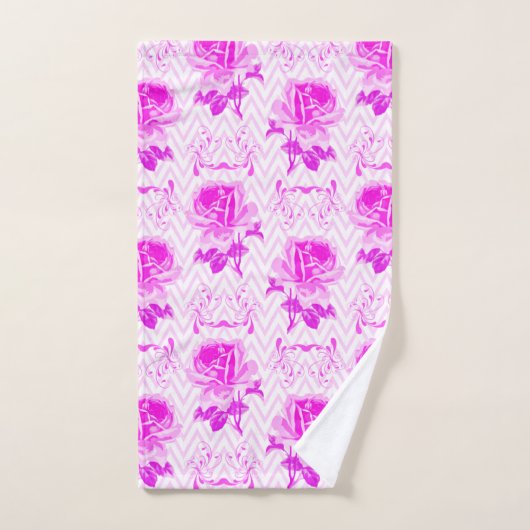 Mooie  Paarse bloemen Bad Handdoek (Handdoek)