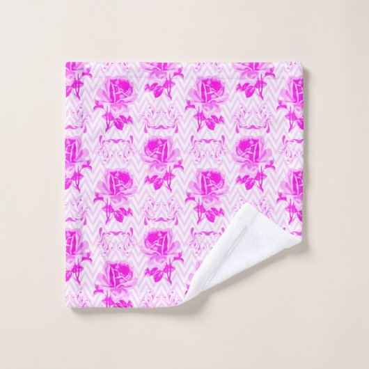 Mooie  Paarse bloemen Bad Handdoek (Wasdoekje)