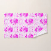 Mooie Paarse bloemen Bad Handdoek (Handdoek)