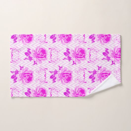 Mooie  Paarse bloemen Bad Handdoek (Handdoek)