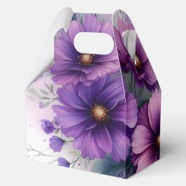 Mooie Paarse Bloemen Bedankdoosjes