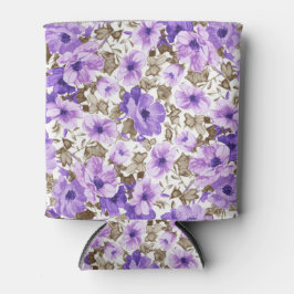 Mooie paarse  bloemen blikjeskoeler