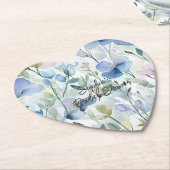 Mooie Paarse Bloemen Bruidsmeisjesfeestje Kartonnen Onderzetters (Gekanteld)