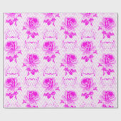 Mooie  Paarse bloemen Cadeaupapier (Vlak)