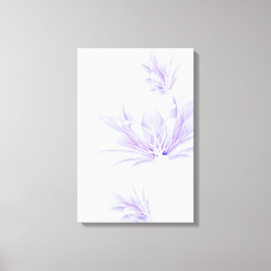 Mooie paarse bloemen canvas print (Voorkant)