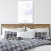 Mooie paarse bloemen canvas print (Insitu (Slaapkamer))