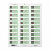 Mooie Paarse Bloemen Etiket (Full Sheet)