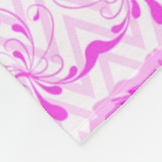 Mooie  Paarse bloemen Fleece Deken (Hoek)