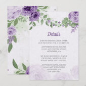 mooie paarse bloemen groene bladeren botanisch informatiekaartje (Voorkant / Achterkant)