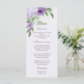 mooie paarse bloemen groene bladeren botanisch me menu (Staand voorkant)