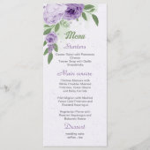 mooie paarse bloemen groene bladeren botanisch me menu (Voorkant)