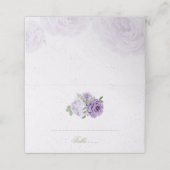 mooie paarse bloemen groene bladeren botanische pl plaatskaartje (Buitenkant ongevouwen)