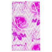 Mooie  Paarse bloemen Klein Cadeauzakje (Achterkant)