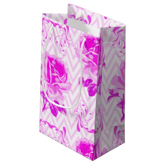 Mooie Paarse bloemen Klein Cadeauzakje (Achterkant Gekanteld)