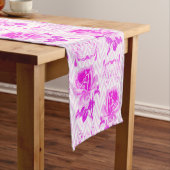 Mooie  Paarse bloemen Korte Tafelloper (Voorbeeld)