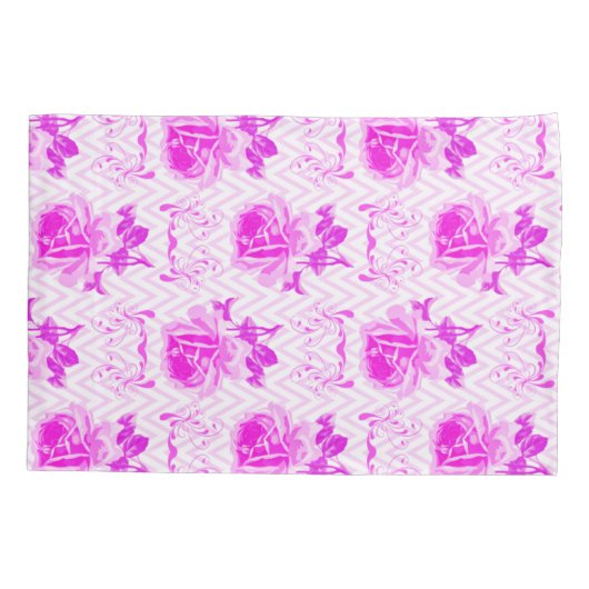 Mooie  Paarse bloemen Kussensloop (Achterkant)