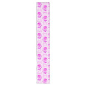 Mooie  Paarse bloemen Lange Tafelloper (Voorkant)