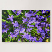 Mooie paarse bloemen legpuzzel (Horizontaal)