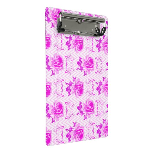 Mooie  Paarse bloemen Mini Klembord (Schuin)