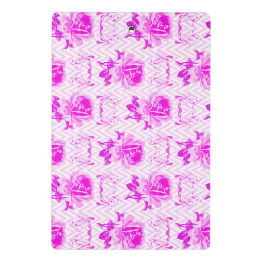 Mooie  Paarse bloemen Mini Klembord (Achterkant)