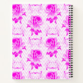 Mooie  Paarse bloemen Notitieboek (Achterkant)