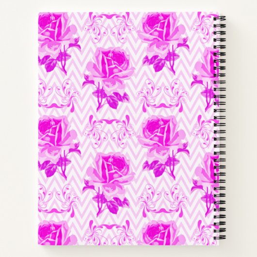 Mooie  Paarse bloemen Notitieboek (Achterkant)