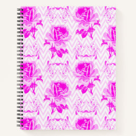 Mooie  Paarse bloemen Notitieboek