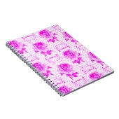 Mooie  Paarse bloemen Notitieboek (Rechterzijde)