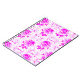 Mooie  Paarse bloemen Notitieboek (Linkerzijde)