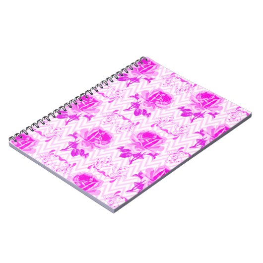 Mooie  Paarse bloemen Notitieboek (Linkerzijde)