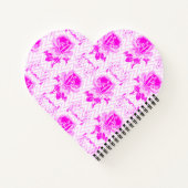 Mooie  Paarse bloemen Notitieboek (Achterkant)