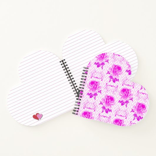 Mooie  Paarse bloemen Notitieboek (Binnen)