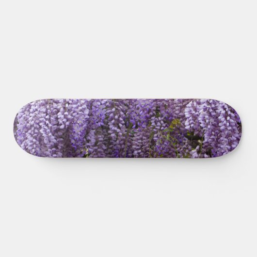 Mooie paarse bloemen persoonlijk skateboard (Horizontaal)