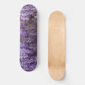 Mooie paarse bloemen persoonlijk skateboard (Voorkant)