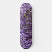 Mooie paarse bloemen persoonlijk skateboard (Voorkant)
