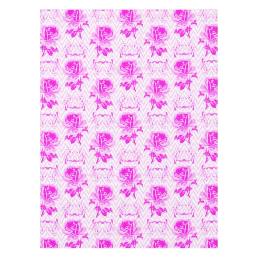 Mooie  Paarse bloemen Tafelkleed (Voorkant)