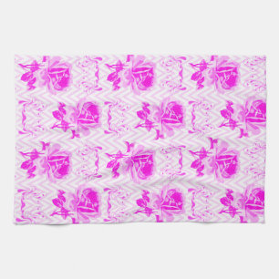 Mooie Paarse bloemen Theedoek