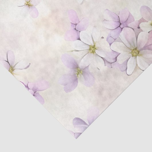 Mooie paarse bloemen tissuepapier (Detail)