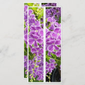 Mooie paarse bloemen twee Bladwijzer (Voorkant / Achterkant)