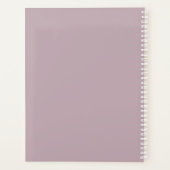 Mooie Paarse Bloemen Vaas Planner (Achterkant)