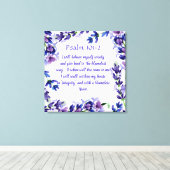 Mooie Paarse Bloemen Waterverf Wall Art Canvas Afdruk (Insitu (Houten vloer))