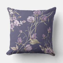 Mooie paarse bloemen winter oktober herfst kussen