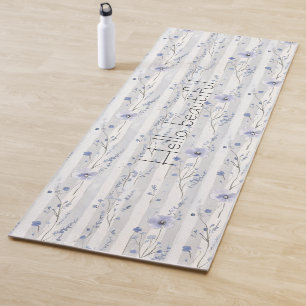 Mooie Paarse Bloemen Yogamat